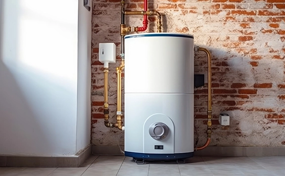 Heat pump water heater in the basement