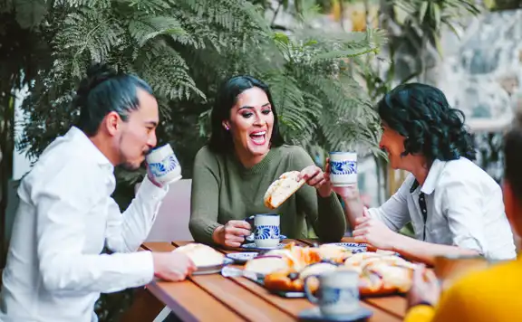 friends celebrating Three Kings Day