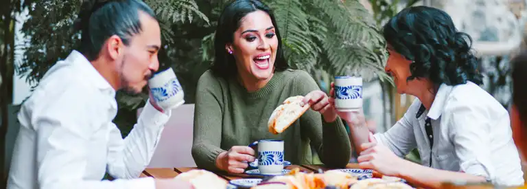 friends celebrating Three Kings Day