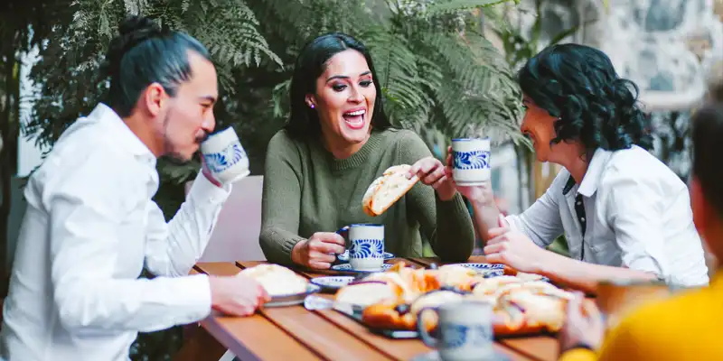 friends celebrating Three Kings Day