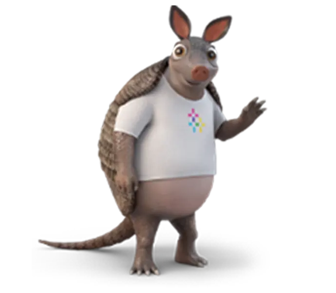 Hugo standing around and waiving