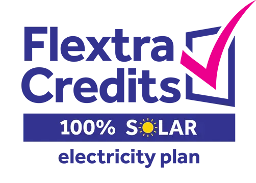 Flextra Credits 100% Solar electricity plan logo