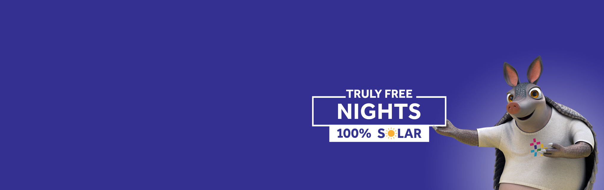 Truly Free Nights with 100% Solar
