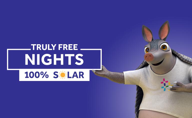 Truly Free Nights with 100% Solar
