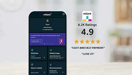 Picture of the Reliant mobile app