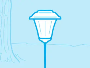 Outdoor lighting illustration