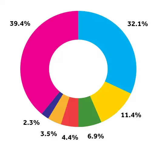 Graph of the consumption of home energy
