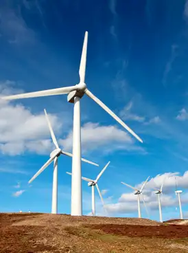 Image of a windmill in the middle of nowhere