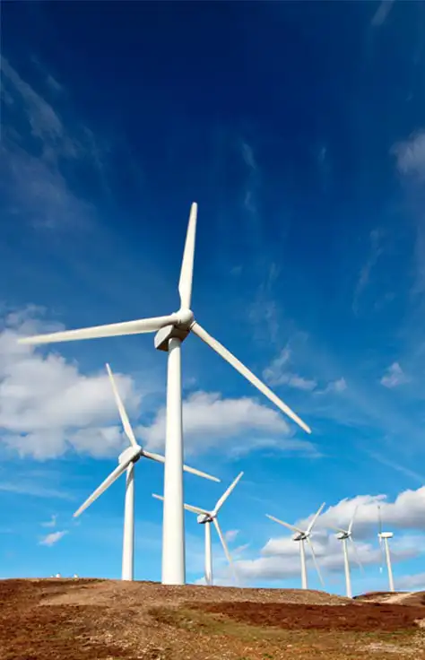 Image of a windmill in the middle of nowhere