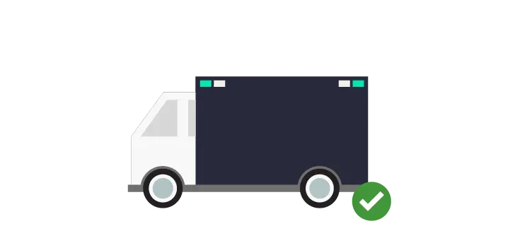 Illustration of a vivint truck