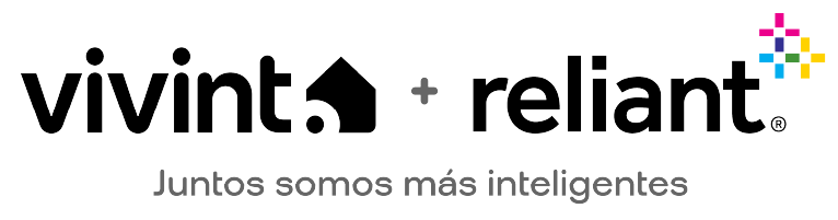 Smarter together Vivint and Reliant logo lockup