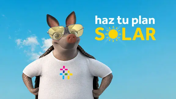 Image of Hugo with the Make It Solar Logo