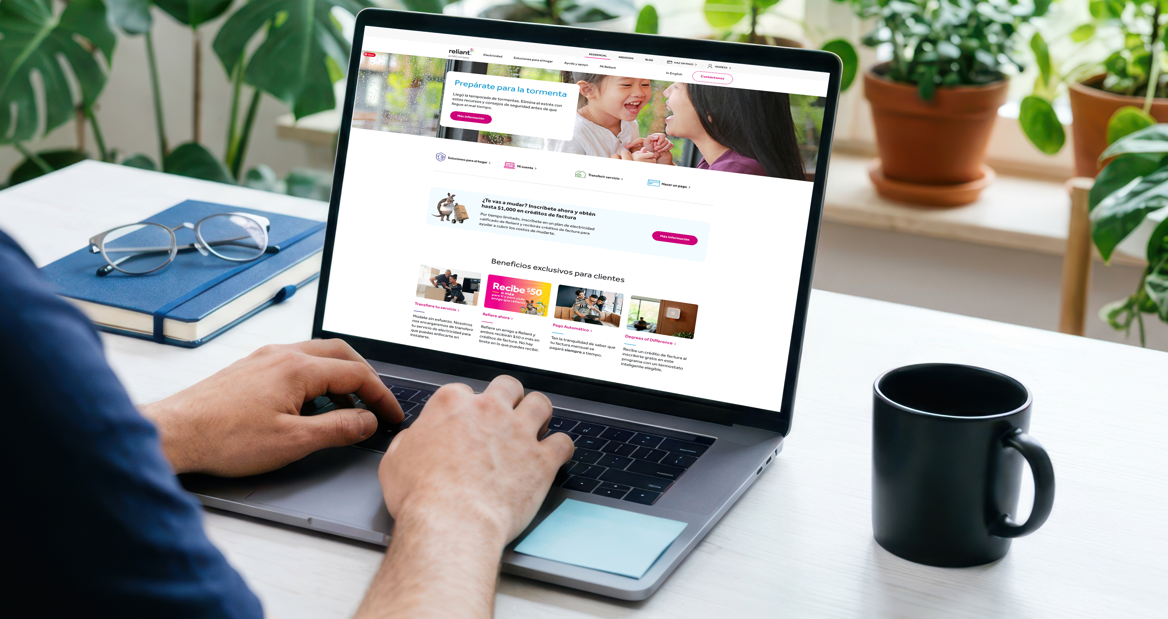 Beneficios exclusivos para clientes de Reliant
