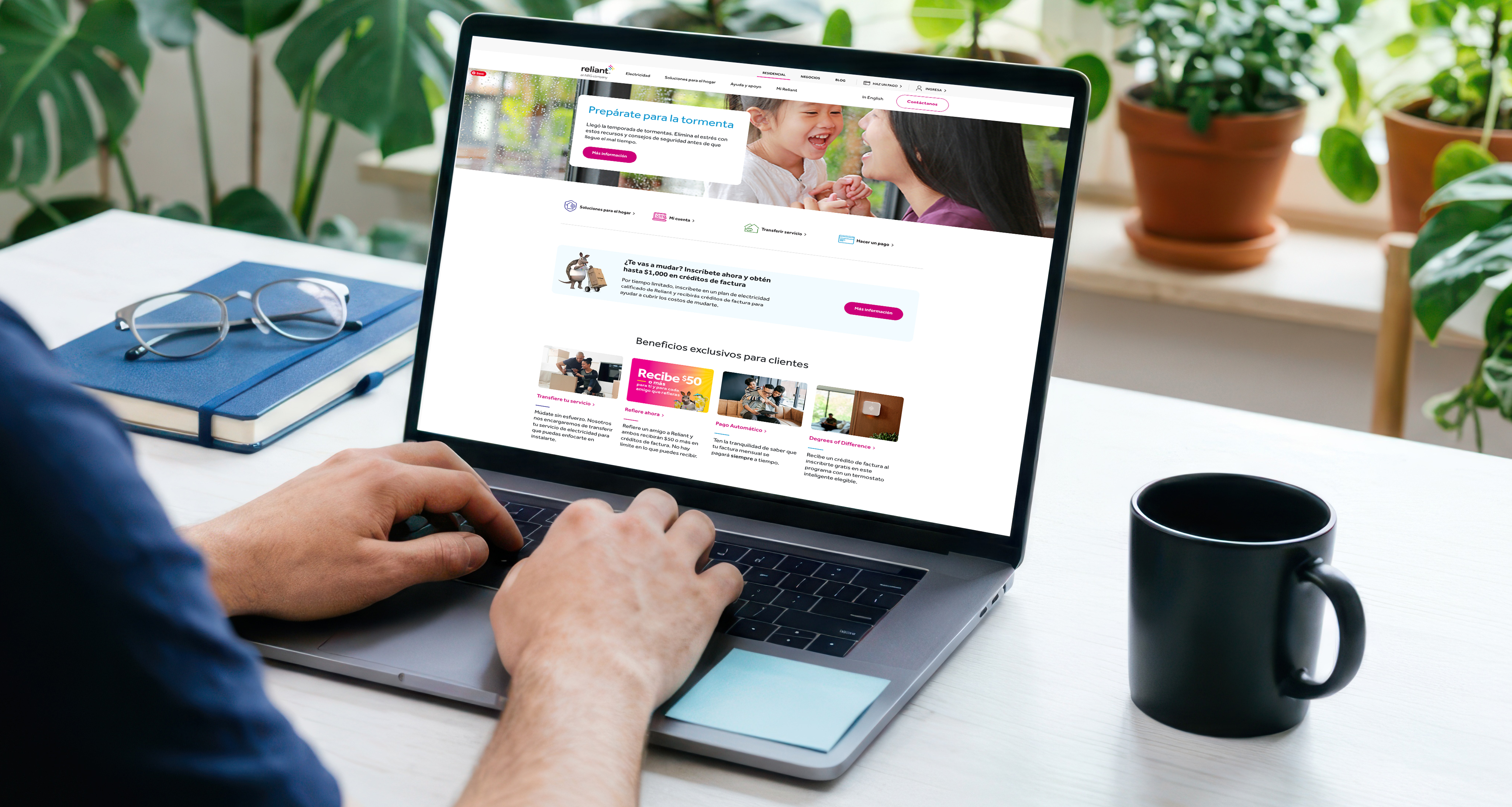 Beneficios exclusivos para clientes de Reliant
