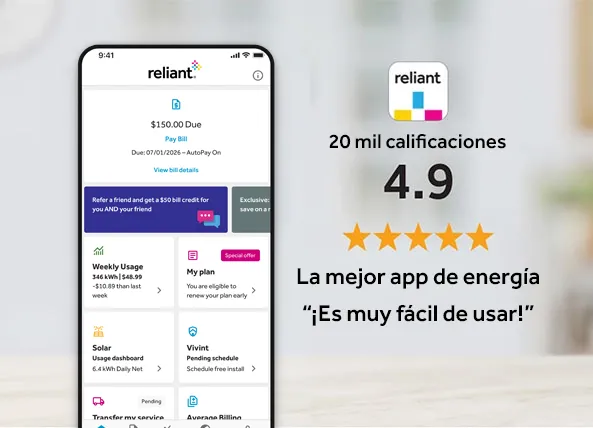 Reliant app on smartphone