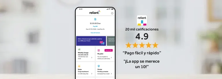 Reliant app on smartphone