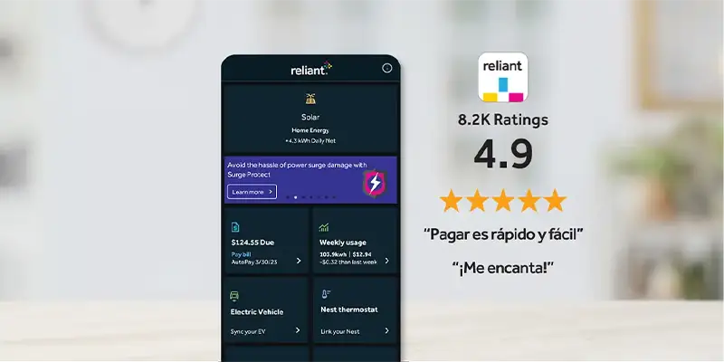 Descarga la app Reliant para Apple o Android
