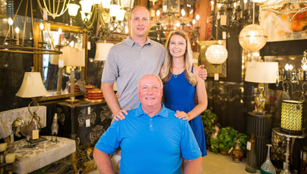 Lighting Etc. owner and family