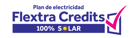 flextra credits plan with 100 percent solar logo